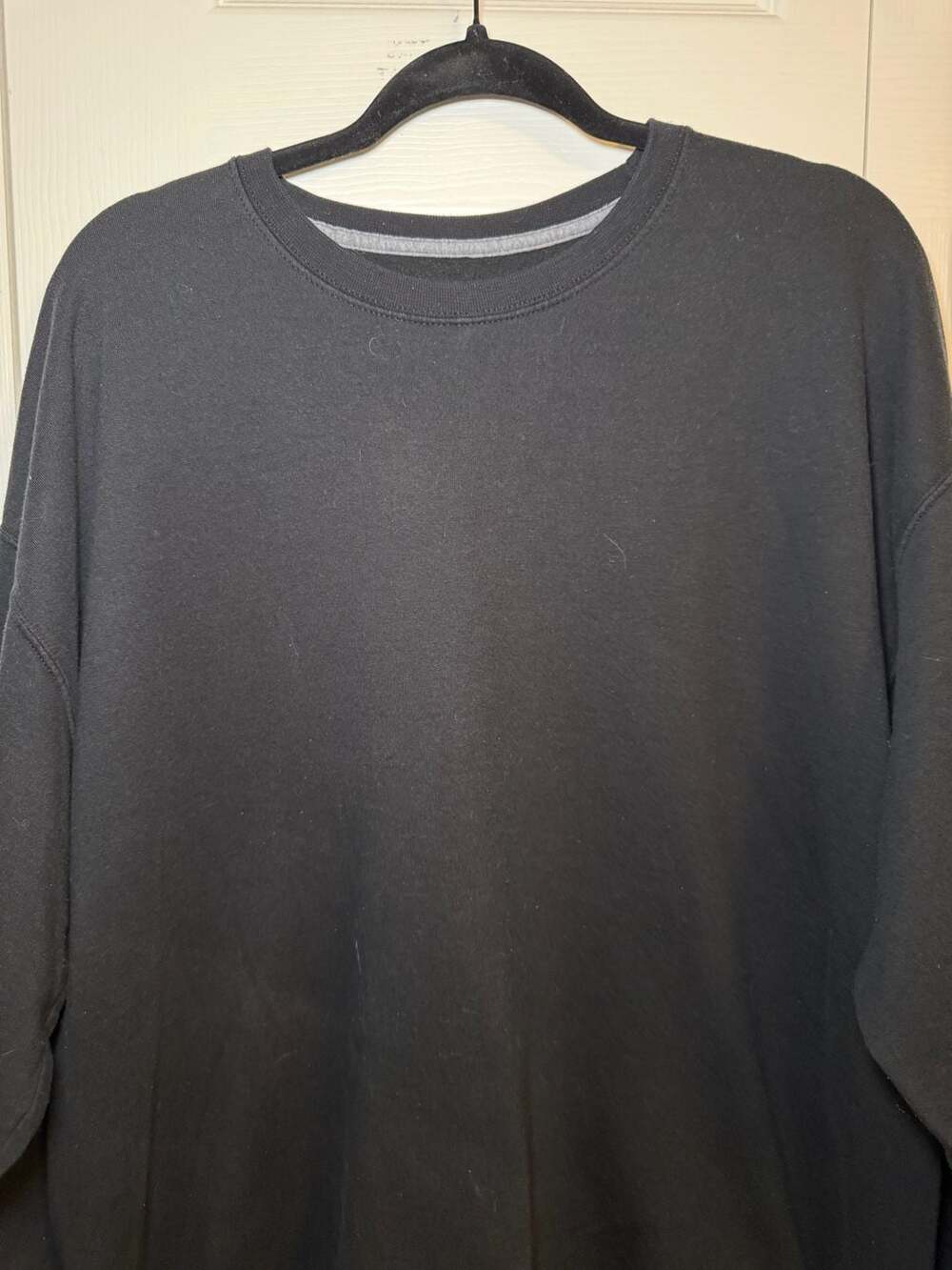 Athletic Works Sweatshirt Size 2XL Black Crew Neck Long Sleeve